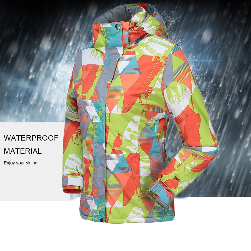 Goexplore Ski Jacket Girls Snowboard Snow Jacket Women Waterproof Thermal Warm Outdoor Winter Hiking Sportswear Ski Coat