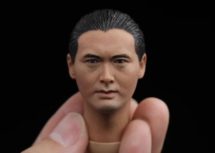 Hansome 1/6 God of Gamblers Chow Yun Толстая голова резная Gao Jin Модель Головы Фигурка скульптурные игрушки