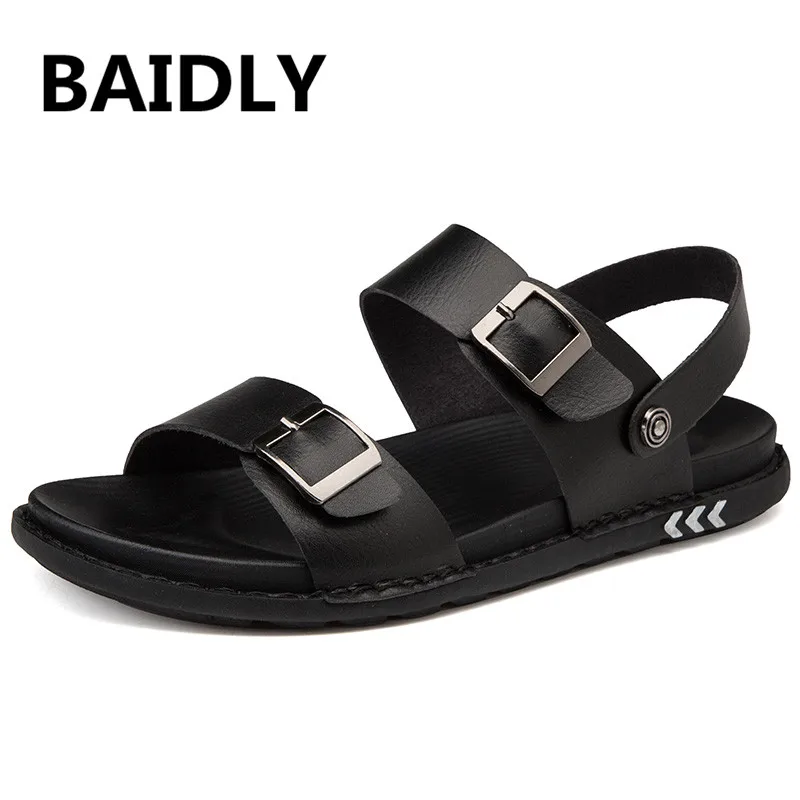 Brand New High Quality Men Leather Sandals Breathable Comfortable