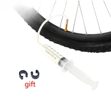Бескамерный герметик для велосипедных шин, 60 мл, шприц, резиновый шланг, комплект для внутренней трубки, mtb, шоссейные велосипедные шины, бескамерные клапаны