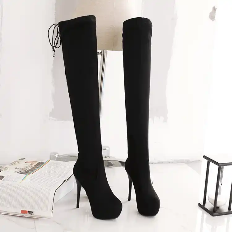 black over the knee boots size 9