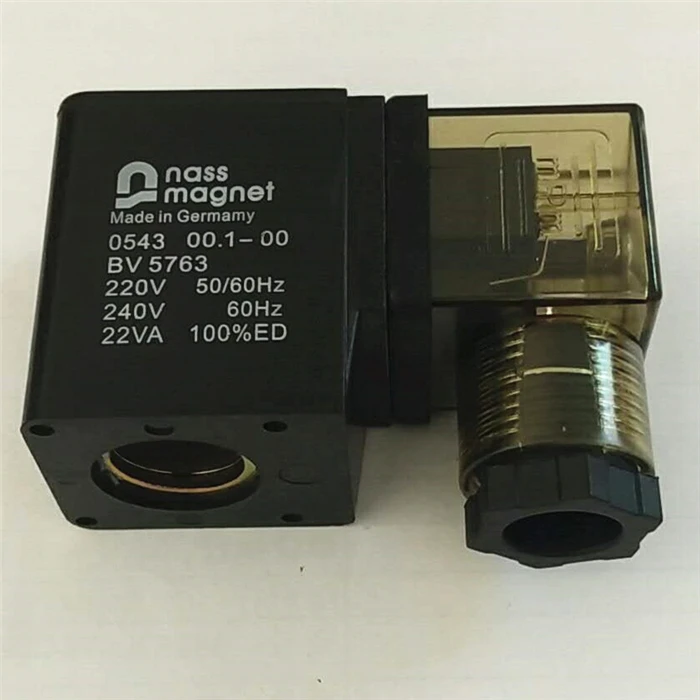 Насс катушка НАСС Магнит 0543 00,1-00 BV5763 220 V для соленоидного клапана