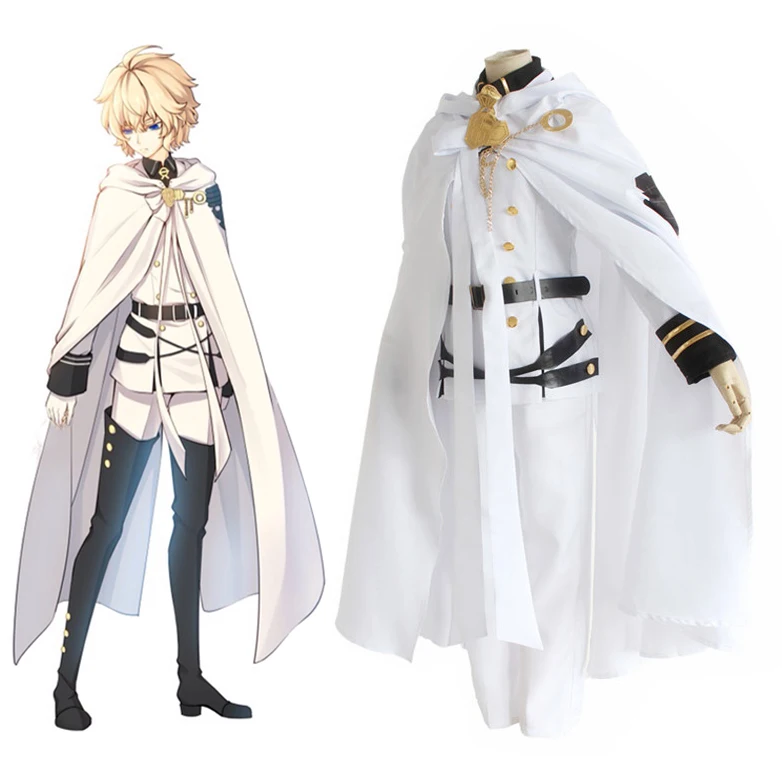 

Anime Seraph Of The End Owari no Seraph Mikaela Hyakuya Cosplay Costume Full Set Uniform Halloween Costumes
