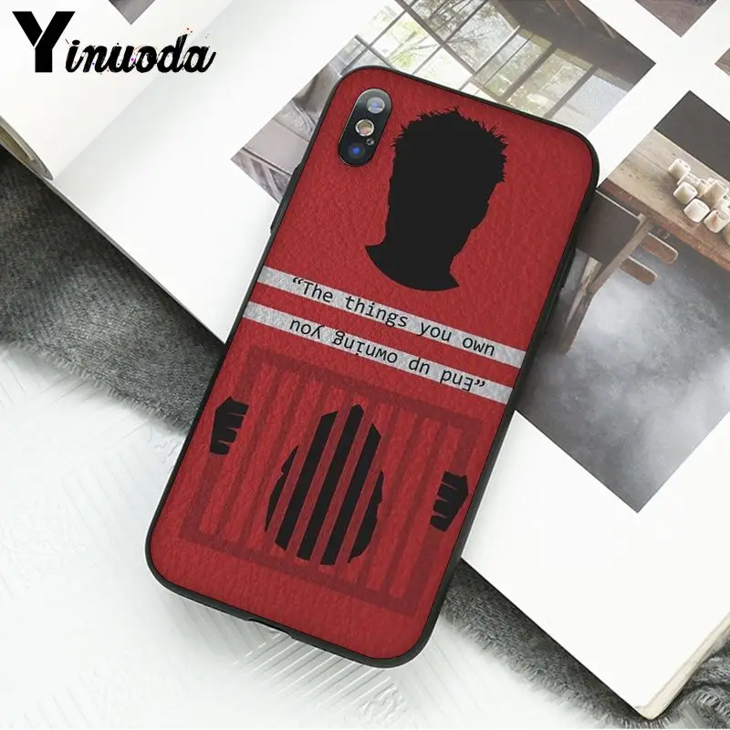 7 Yinuoda Fight Club movie популярный пользовательский ТПУ чехол для телефона Apple iPhone 8 7 6 6S Plus X XS MAX 5 5S SE XR сотовые телефоны - Цвет: 7