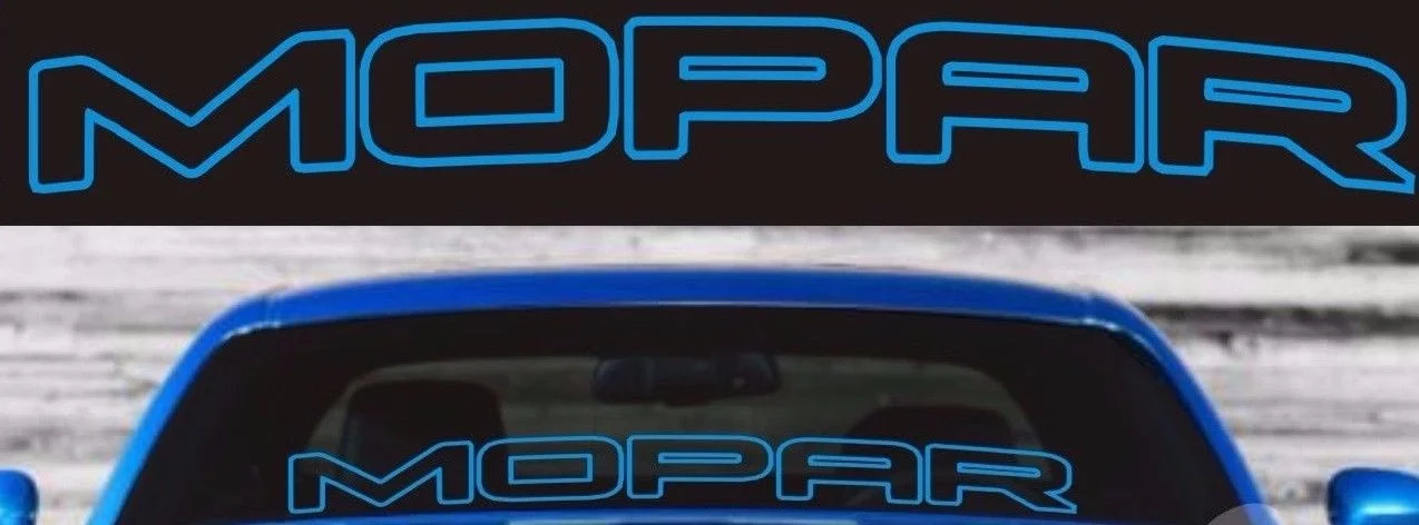 Для MOPAR DODGE HEMI графическая виниловая наклейка на лобовое стекло автомобиль