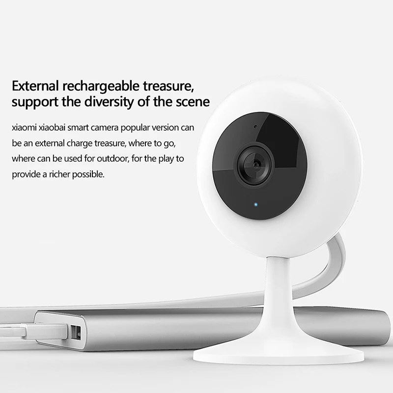 Xiaomi mi Xiaobai Smart IP камера популярная версия 360 угол 720P HD Ночное видение Беспроводной