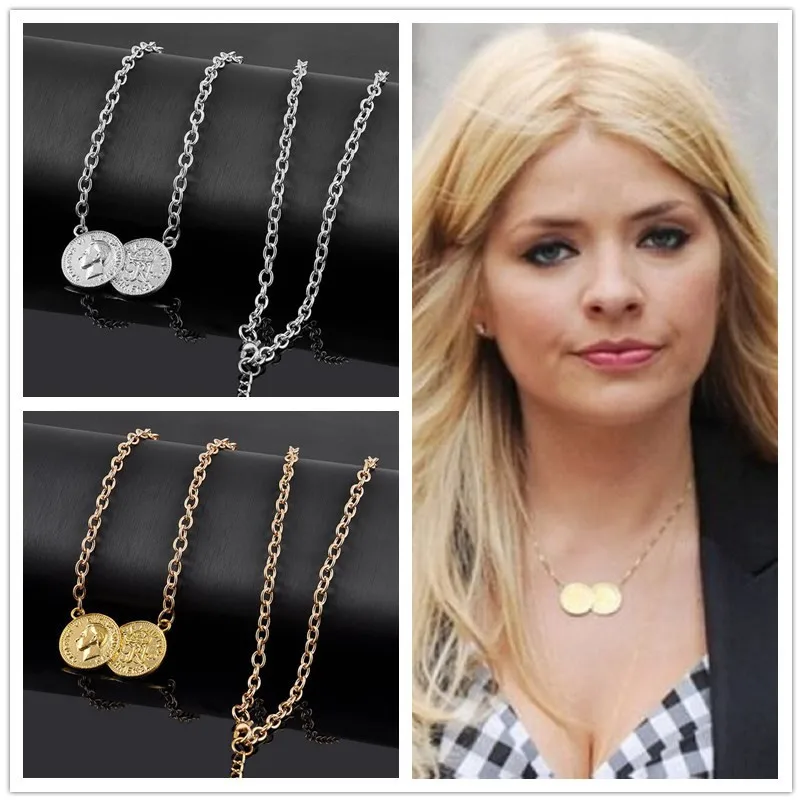 Lucky Double Coins Pendant Necklace 