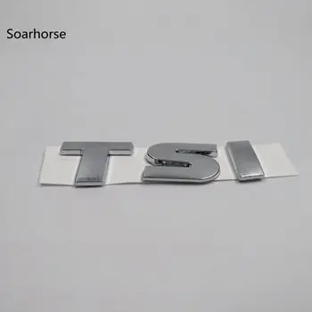 Soarhorse стикер автомобиля для Фольксваген Touareg TDI TSI задний багажник Логотип эмблема наклейка - Название цвета: TSI