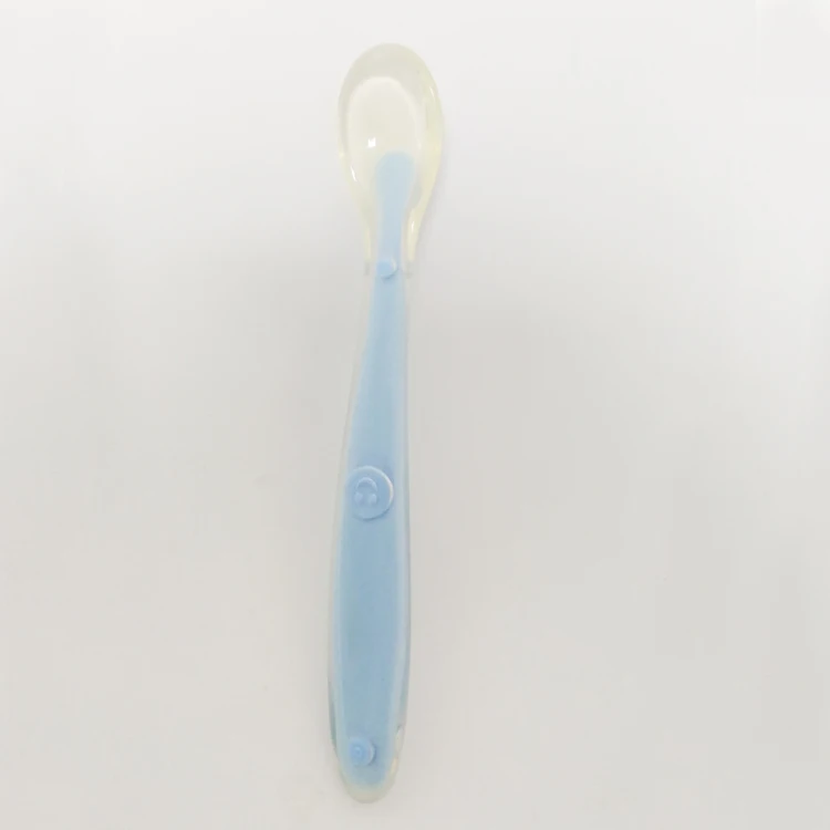 Новое поступление FDA мягкий силиконовый детский ложка для кормления, силиконовая ложка для малышей-4 шт. в комплекте
