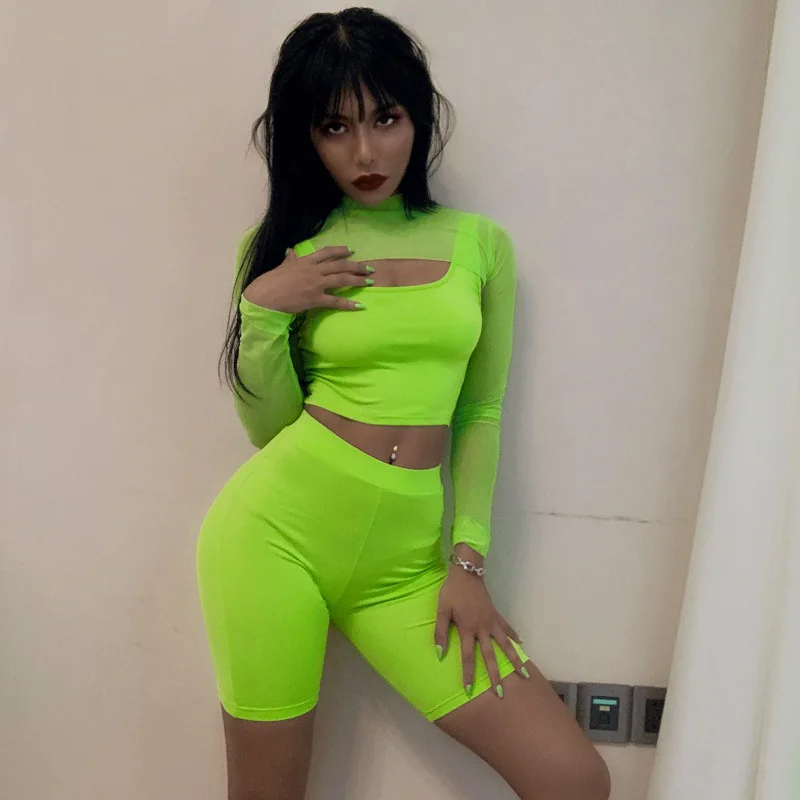 

3 PCS Set Women's Yoga Suit Mesh Fitness Clothing Sportswear For Female Workout Sports Clothes Athletic Running Yoga Suit Sets