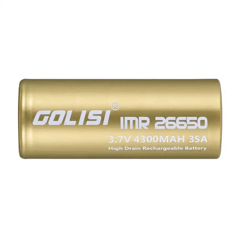 Golisi S43 4300mah 3,7 V Cdr 30A Max 40A высокая-Drain Imr 26650 литий-ионная батарея для электронной сигареты