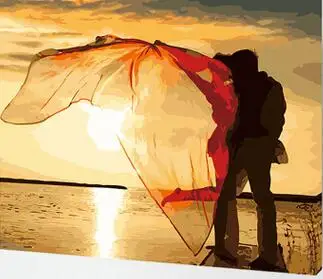 

Landscape lovers Abstract living room bedroom digital painted decorative painting dancing life