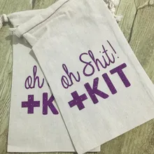 На заказ Фиолетовый Oh комплект для мусора девичник похмелья свадебный душ восстановление выживания комплект подарок на свадьбу сумки вечерние мешки для конфет