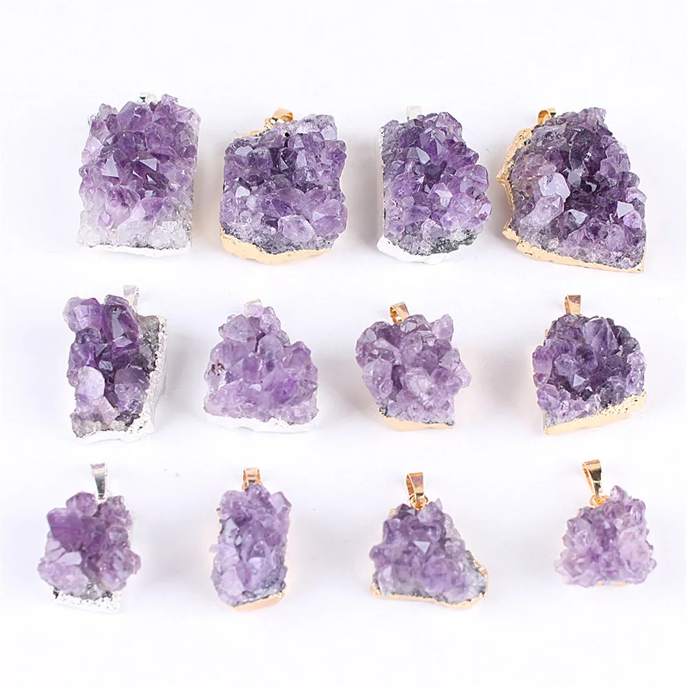 1 шт. Druzy нестандартные натуральные аметисты кварцевый геодезический камень