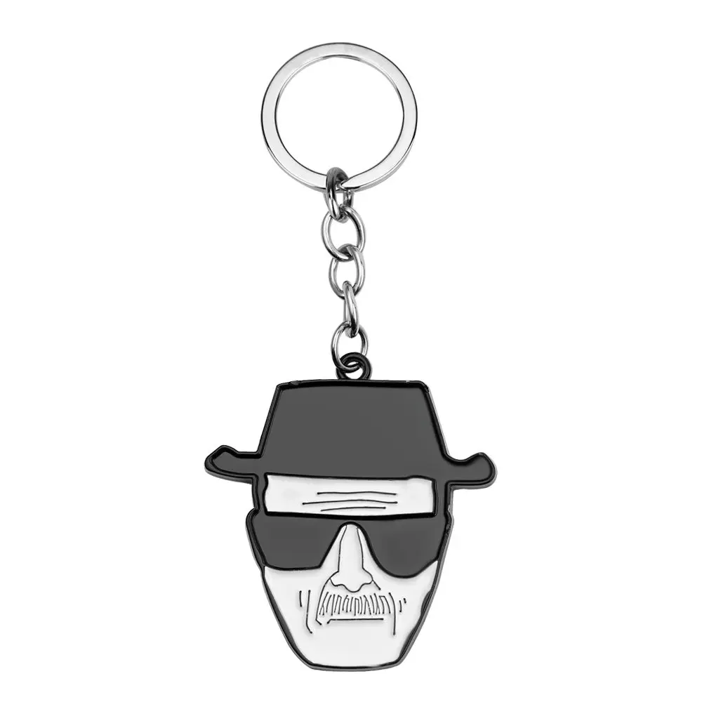 Breaking Bad Key Holder Walter White брелок ТВ кулон Ювелирное Украшение для мужчин Панк Мода дядюшка шляпа лицо брелок аксессуары