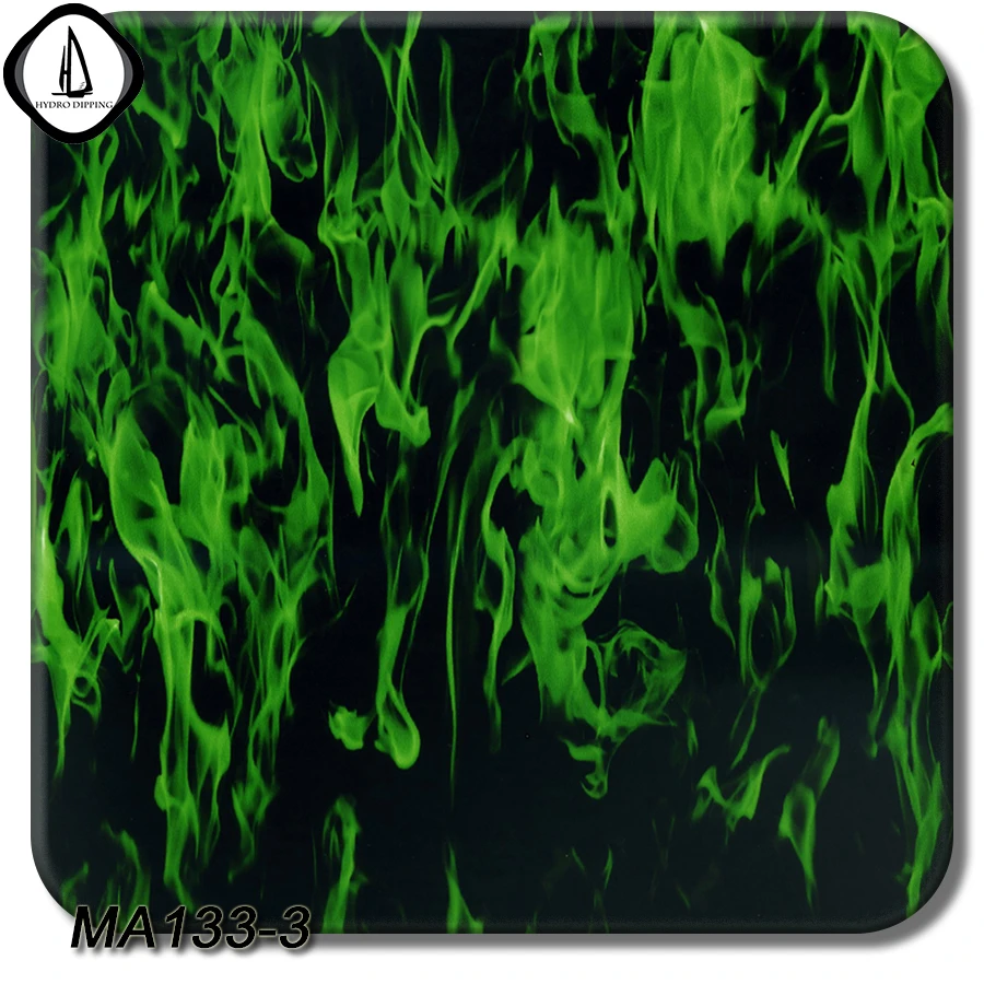 Hydro Dipping Diy Sticker No Hdma1333 New Design 1m Width 10m Length Black Green Fire Liquid Image Water Transfer Printing Film Film Black Film Water Transferfilm Transfer Aliexpress