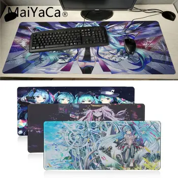 

Maiyaca vocaloid anime cute girl Laptop Gaming Mice Mousepad Large Lockedge alfombrilla gaming Mouse pad gamer PC Computer mat