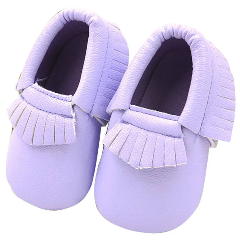 

Fashion PU Baby First Walkers Shoes Fringe Anti Slip Newborn Infant Sneaker Casual Footwear Soles Crib Baby Girls Shoes 0-12M