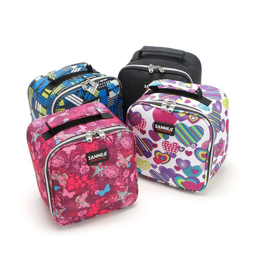 

4L Functional Insulated Lunch Bag Picnic Zip Pack Waterproof Portable Food Storage Handbag Children Lunch Box Dropshipping