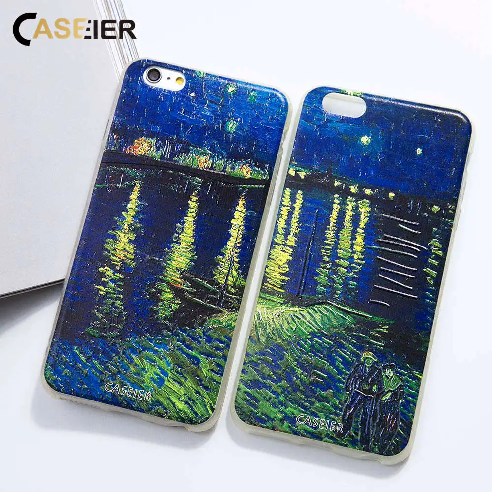 CASEIER Телефон чехол для iPhone 5 5S SE 6 6S Plus Emboos Мягкий силиконовый 8 7 X XR XS MAX Couque Capinha |
