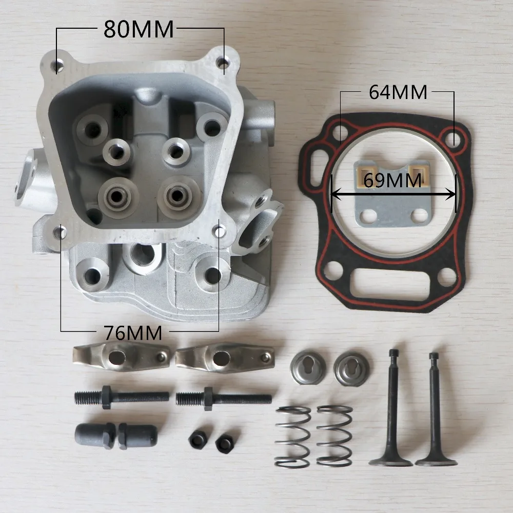 Cylinder Head Assembly For 68MM Piston size HONDA GX200 168F 2KW 6.5HP GASOLINE ENGINE GENERATOR Cultivator