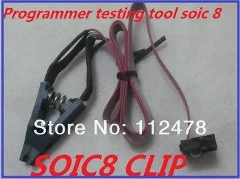 

Free shipping 5 PCS/LOT Programmer Testing Clip SOIC8 Pomona SOIC 8 pin Clamp with Cable for Tacho Universal DASH Programmer