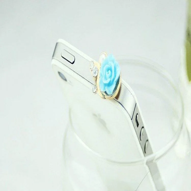 Лидер продаж 1 шт. наушники металлическая пыль Plug 3 5 мм смолы цветок мобильного