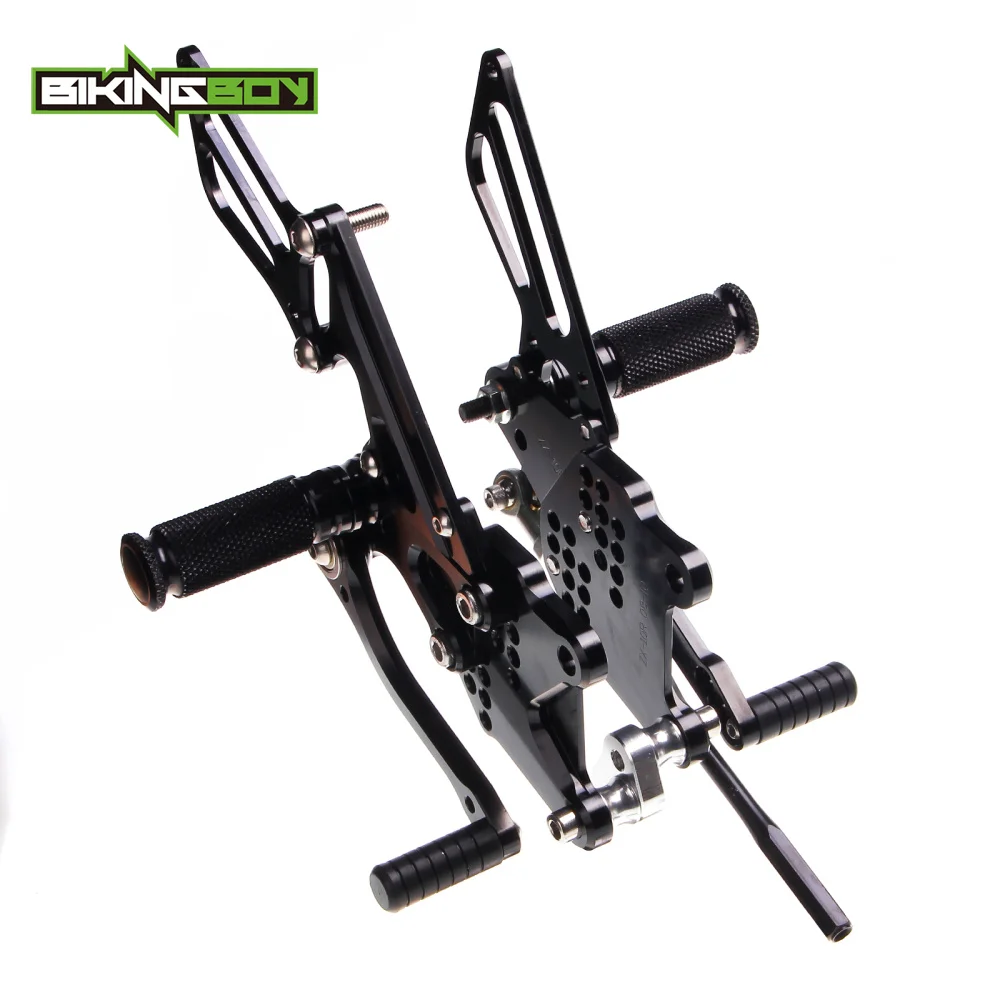 

BIKINGBOY Full Set Aluminum Alloy Rearsets Rear Sets Footpegs Footrests For KAWASAKI ZX10R Ninja 2008 2009 2010 ZX-10R 08 09 10