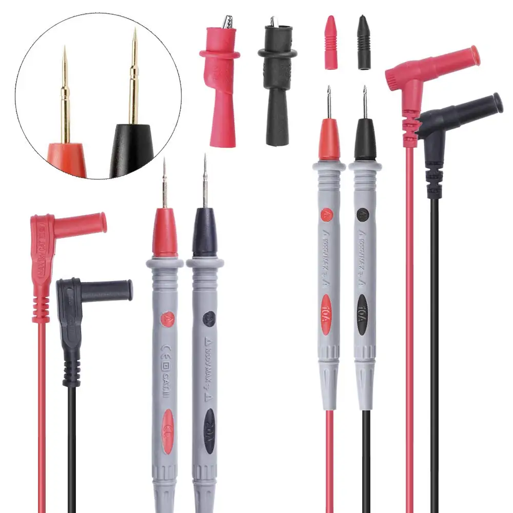 

Ultra SharpTest Leads Probes Banana Plug, 2 set Digital Multimeter Probes Electrical Test Probe and 1set Alligator Clip