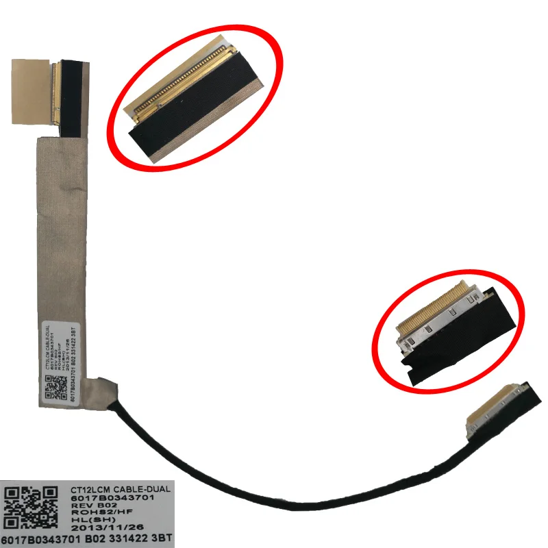 Новый ЖК-светодиодный видеокабель для HP EliteBook 8470p 8470W CT12 PN: 6017B0343701 ремонтный кабель
