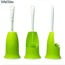 Creative Toilet Brush Bathroom WC Scrub Brush Holder Antibacterial no dead ends Stainless Steel Base Clean toilet cleaning Brush