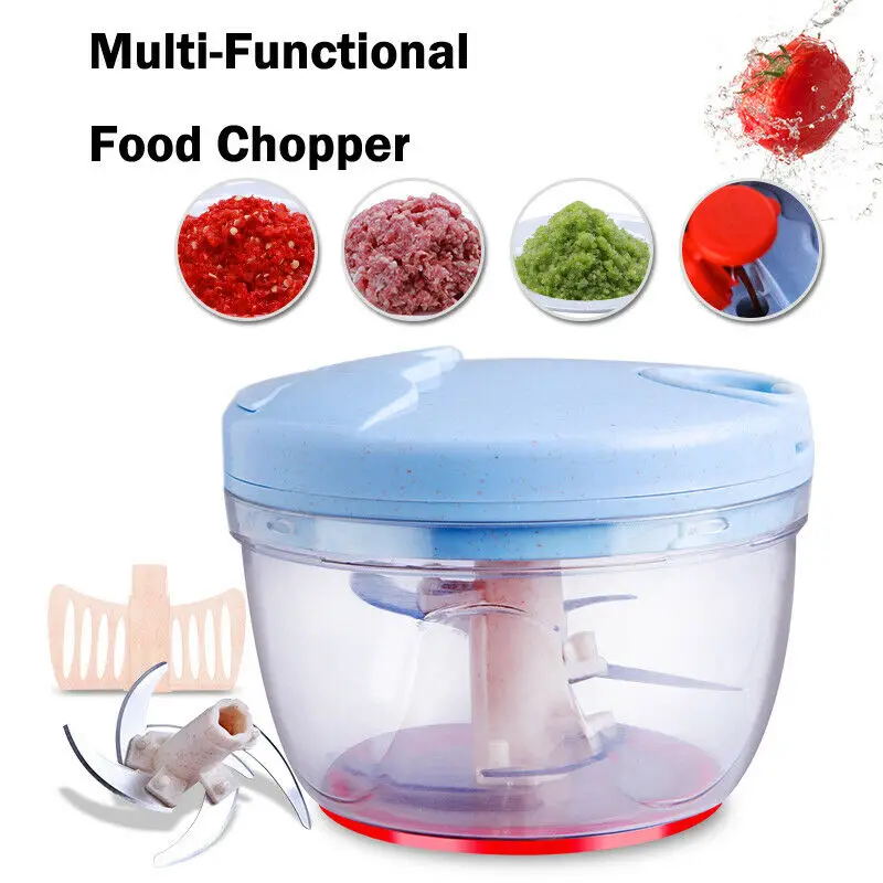 

2019 New Hand Chopper Manual Food-Processor Pull String To Slice Vegetables Onions Multi-function hand-crushing device