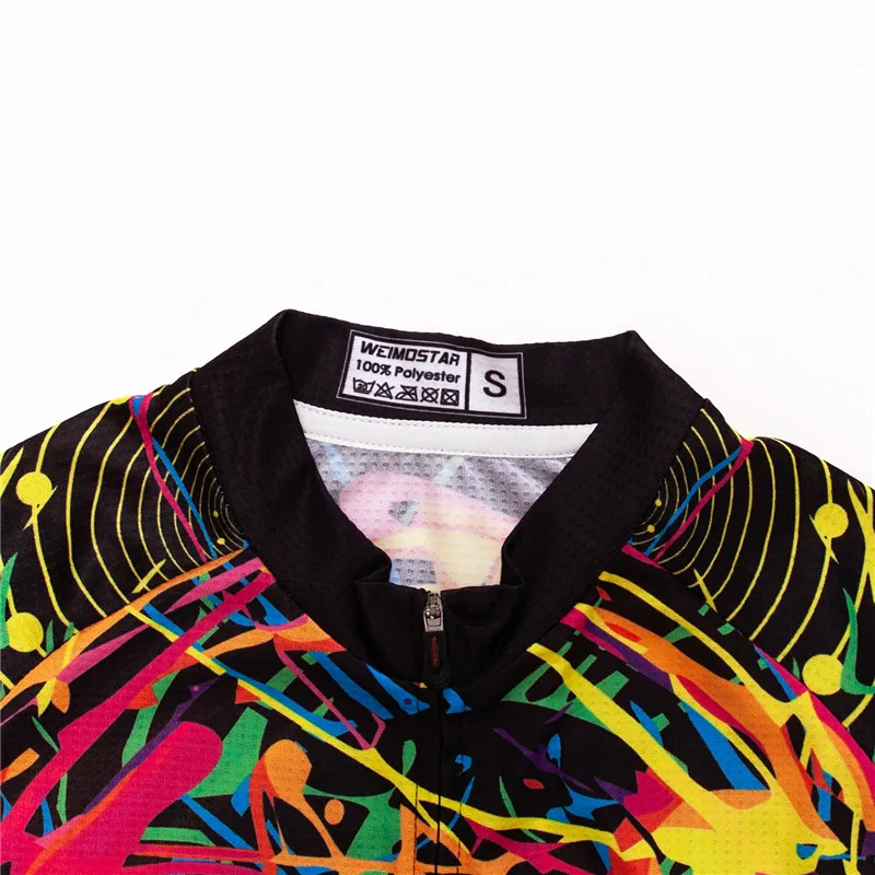 Cycling Shirt Weimostar Colorful Cycling Jersey Women Mountain Road Bike Jersey Skull Summer Short Sleeve Cycling Shirt Team Bicycle Clothing