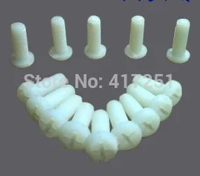 

1 piece Metric Thread M4*15mm Full Nylon Philips Pozi Raised Pan Round Head Screw Fasteners