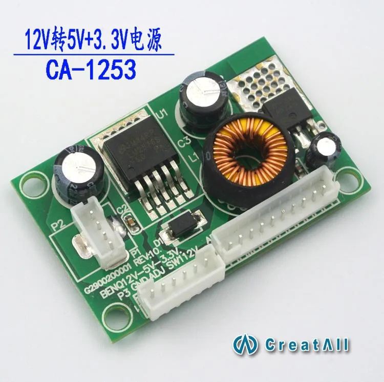 Плата для конверсии напряжения от 12 В до 5 3 в BENQ плата питания BenQ|3.3v power supply|12v to 5v5v