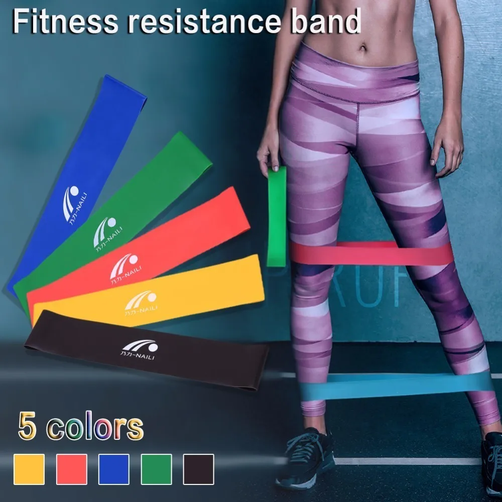 Эластичная лента из латекса для занятий йогой фитнесом 5 уровней|workout elastic band|workout