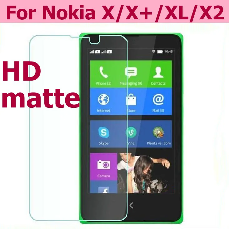 Антибликовая матовая пленка для Nokia X 1045 RM 980 + 4 0 &quotHD прозрачная глянцевая X2 XL 5 0&quot