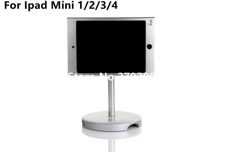 para Ipad Mini Suporte de Mesa Suporte de Mesa de Montagem em Bancada Seguro com Anti-roubo Exibição de Bloqueio para Loja Montagem Bancada Gabinete Securiy de em 4 Sistema EAS