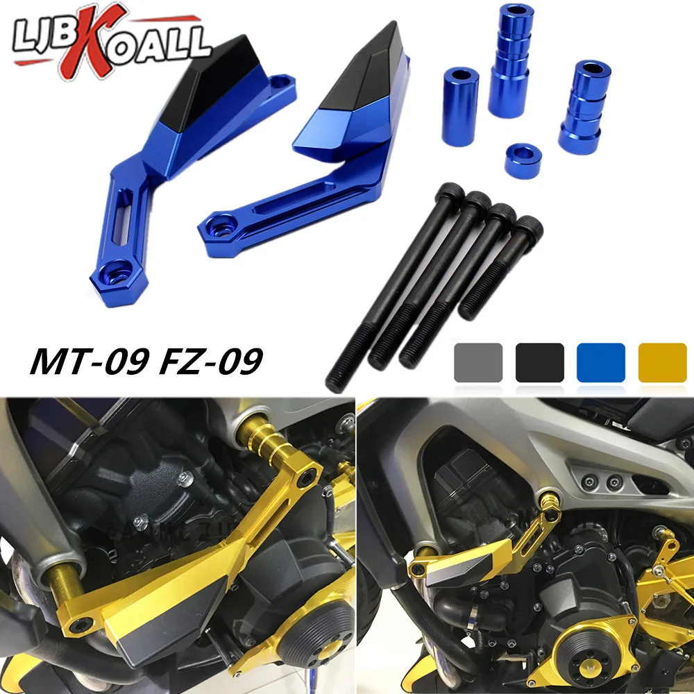 

For YAMAHA MT09 FZ-09 MT-09 FZ09 Tracer FJ-09 XSR900 2014 2015 2016 2017 Engine Cover Crash Pads Protector Guard Frame Sliders