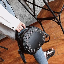 Sinsaut дизайнерские женские сумки маленькие сумки на плечо женские винтажные сумки ручной работы заклепки сумка через плечо 3 цвета