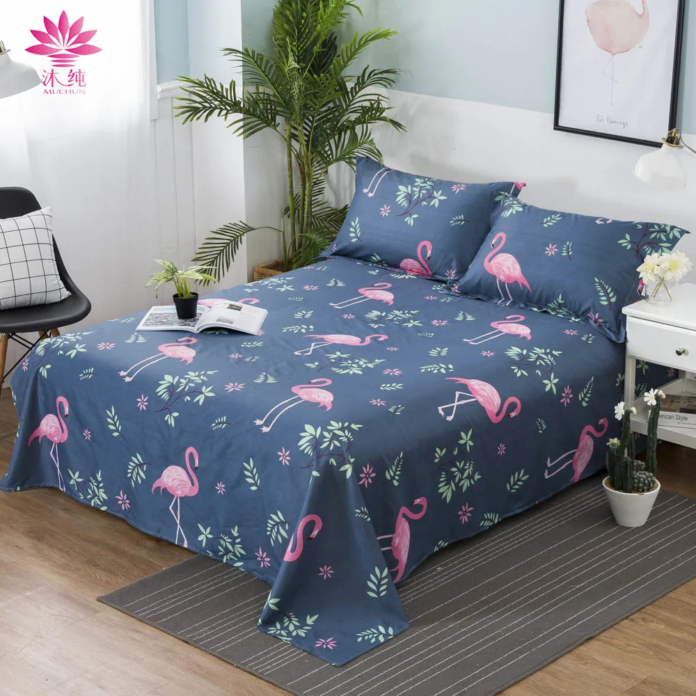 online shop muchun brand 1 piece 100 polyester printed fitted sheet pretty bed sheets