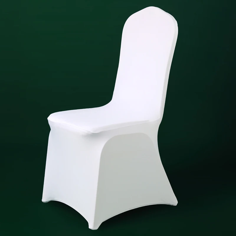 100pcs White Stretch Lycra Chair Cover Christmas Party Cheap Spandex