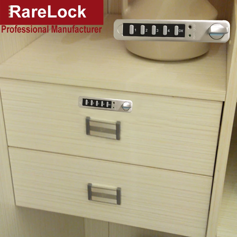 

Electronic Combination Drawer Lock for Keyless Gym Locker School Cabinet Hotel Home Security Rarelock MS512 i