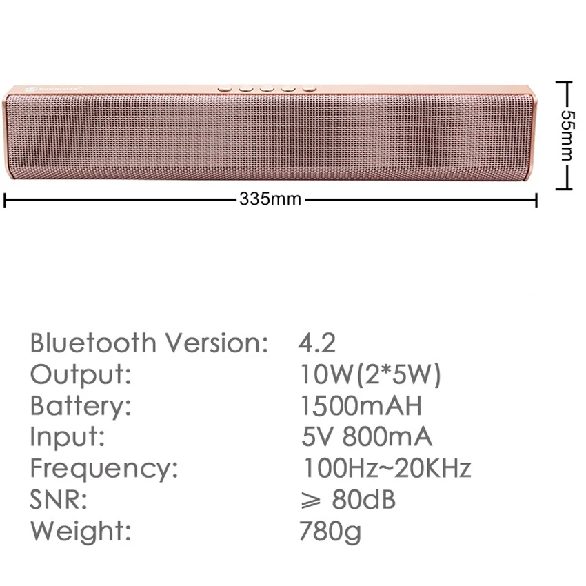 Новинка, звуковая панель, игровая колонка, беспроводная, Bluetooth, большая мощность, портативное радио, FM, TF, громкая связь, домашняя, стерео, 10 Вт, ТВ-колонка