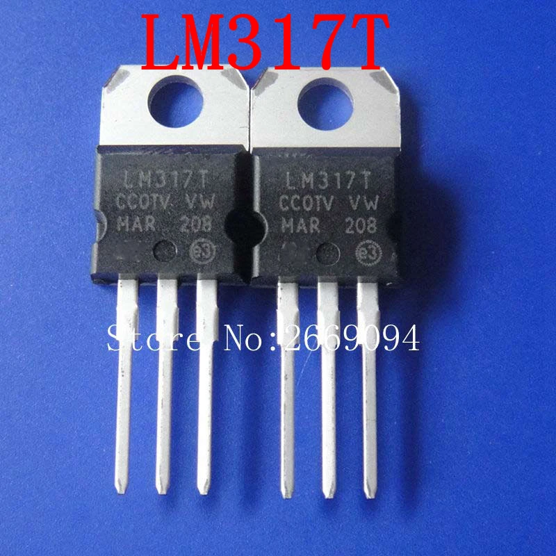 Chanzon 10 Pezzi LM317T TO-220 Regolatore Di Tensione Regolabile TransistorAtx 1.2A - Foto 10