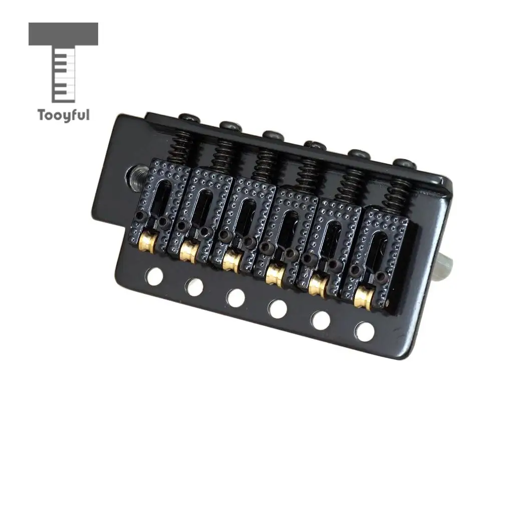 Tooyful 6 String Electric Guitar Roller Saddle Tremolo Bridge System with Whammy Bar for ST SQ