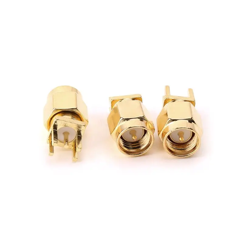 

10pcs SMA Female Jack PCB Clip Mount RF Connectors Solder Edge 1.6mm Space