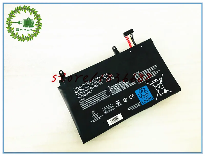 Аккумулятор для ноутбука GYIYGY 11 1 В Вт-ч GIGABYTE 961TA010FA GNS-160 P35G V2 P35X V3 P37X V5 P57W P57X V6 P35K P35W |