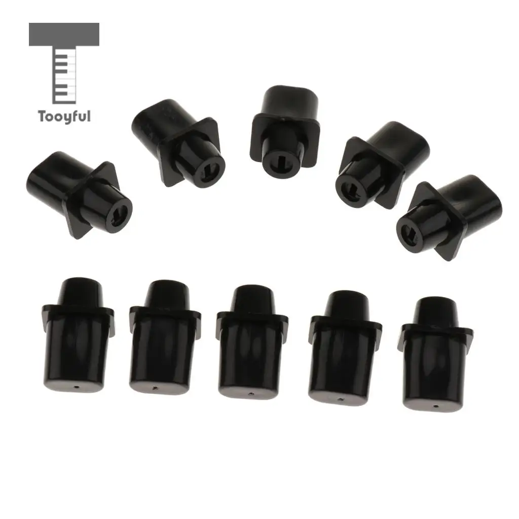 Tooyful 10 Pieces Plastic Toggle Switch Tips Knobs Cap Black for Tele TL Electric Guitar Parts