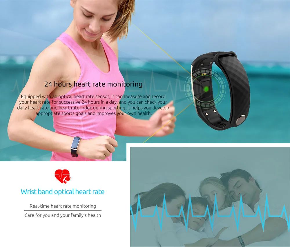 ORIGINAL CUBOT S1 DYNAMIC HEART RATE MONITOR SMART BRACELET SIX-AXIS SENSOR MULTI-SPORT TRACKING ACTIVITY TRACKING 237849 18
